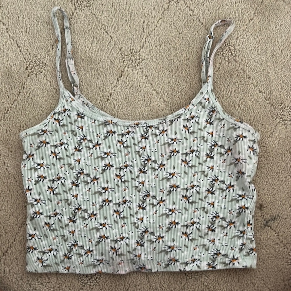 Floral Hollister tank top